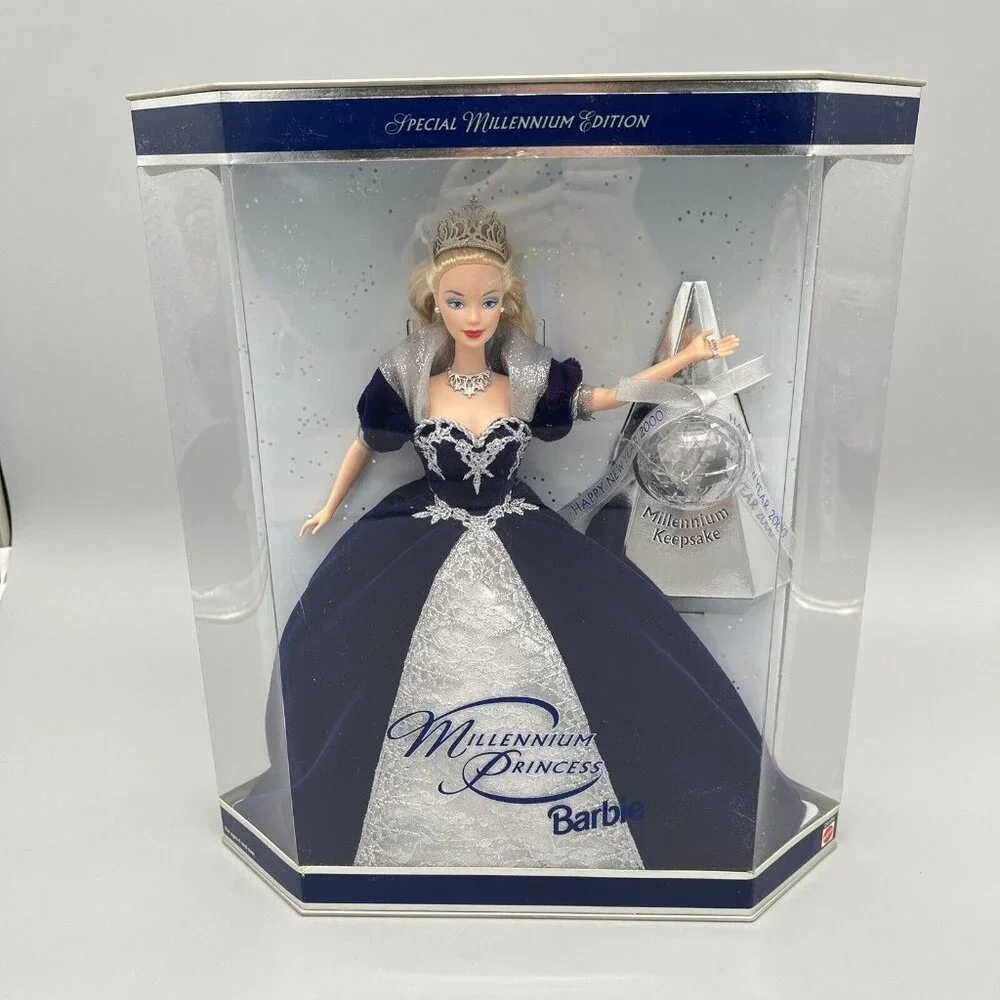 Vintage 1999 Millennium Princess Barbie Mattel Hallmark Happy New Year 2000 - Picture 1 of 8